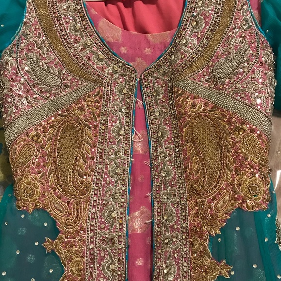 Indian Pakistani bridal maxi evening gown - Picture 4 of 9